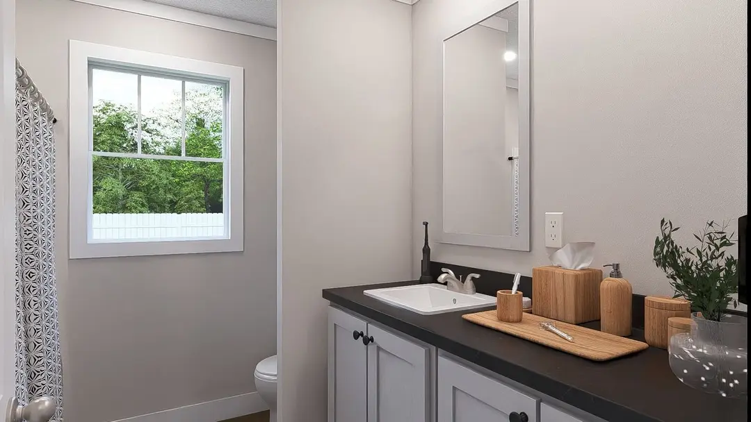 Brown eyed girl bathroom home features