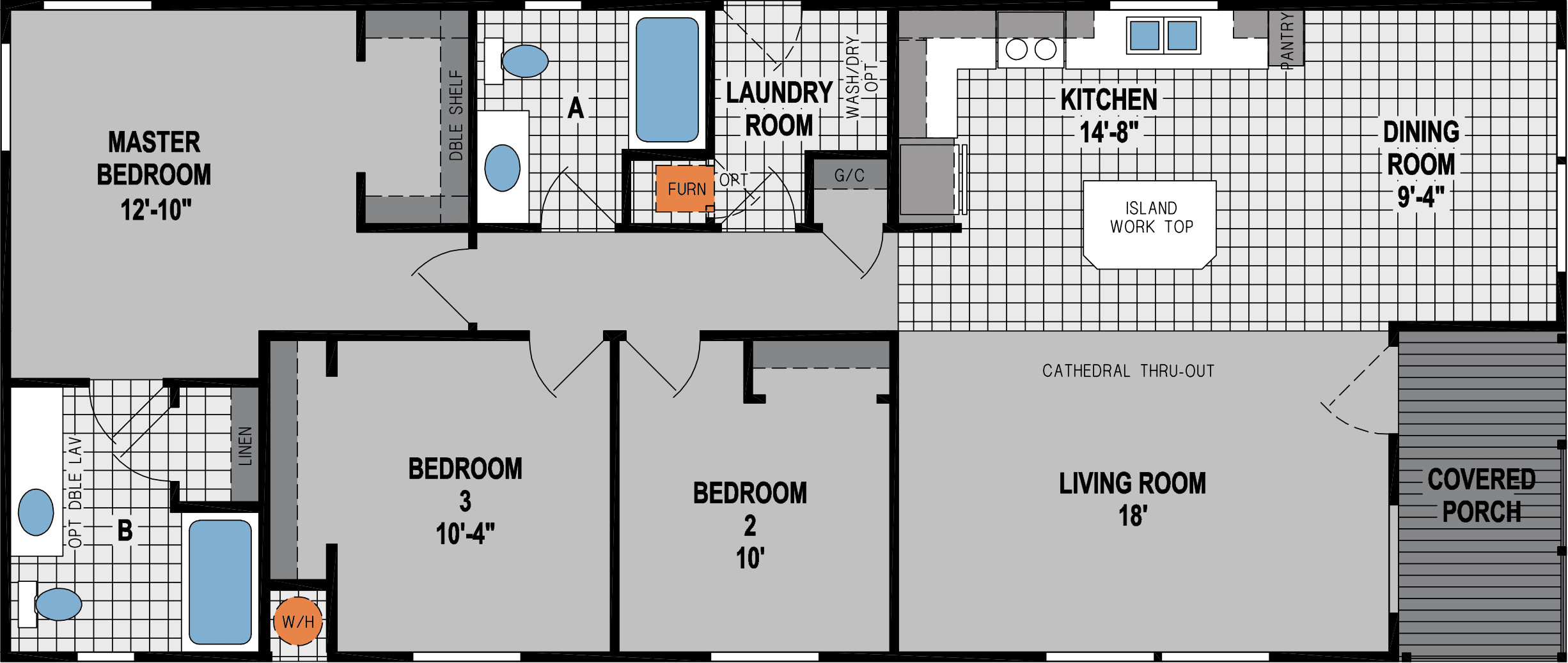 Amber cove k619ct hero and floor plan home features
