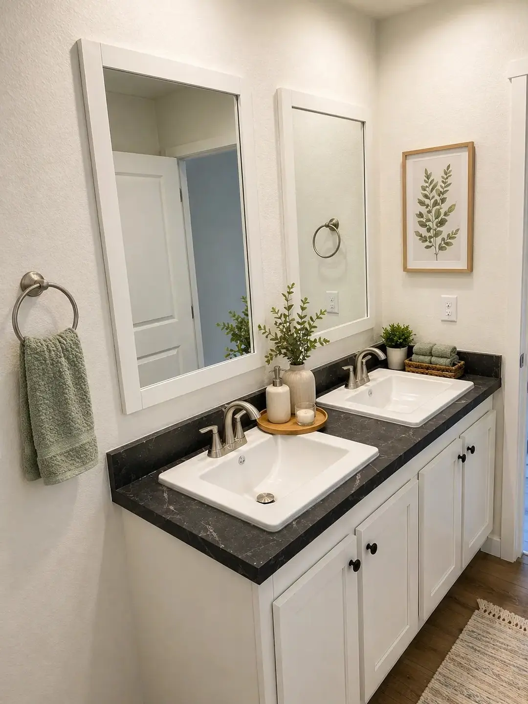 Beautiful morning bathroom home features